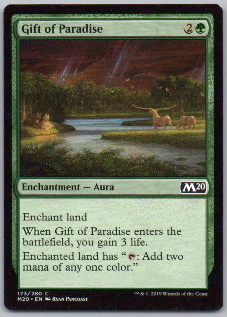 Gift of Paradise 173 Normal Enchantment Card - Core Set 2020