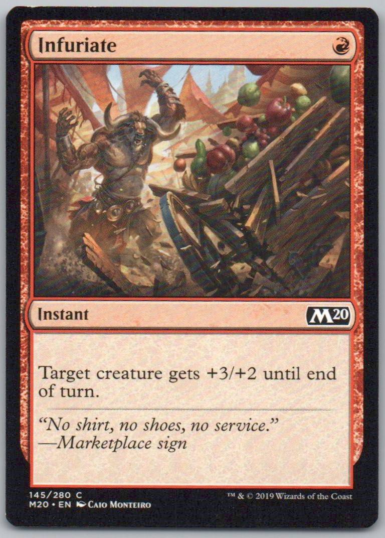 Infuriate 145 Normal Instant Card - Core Set 2020
