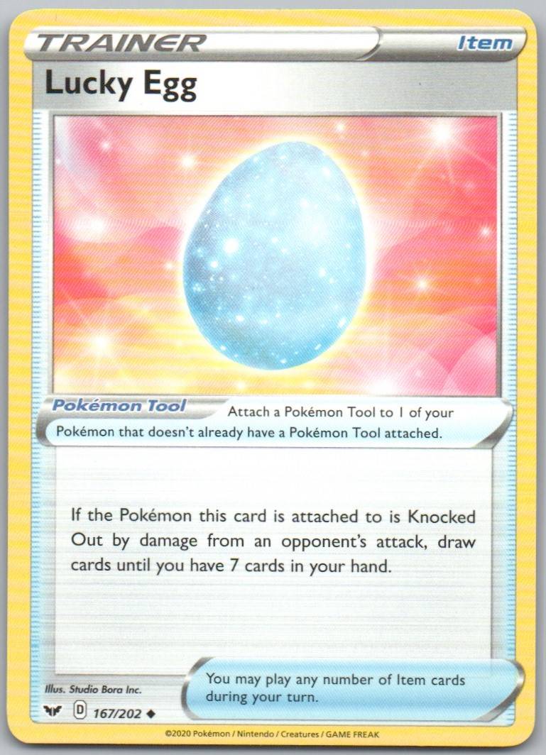 Lucky Egg 167 Normal Trainer Card - Sword & Shield