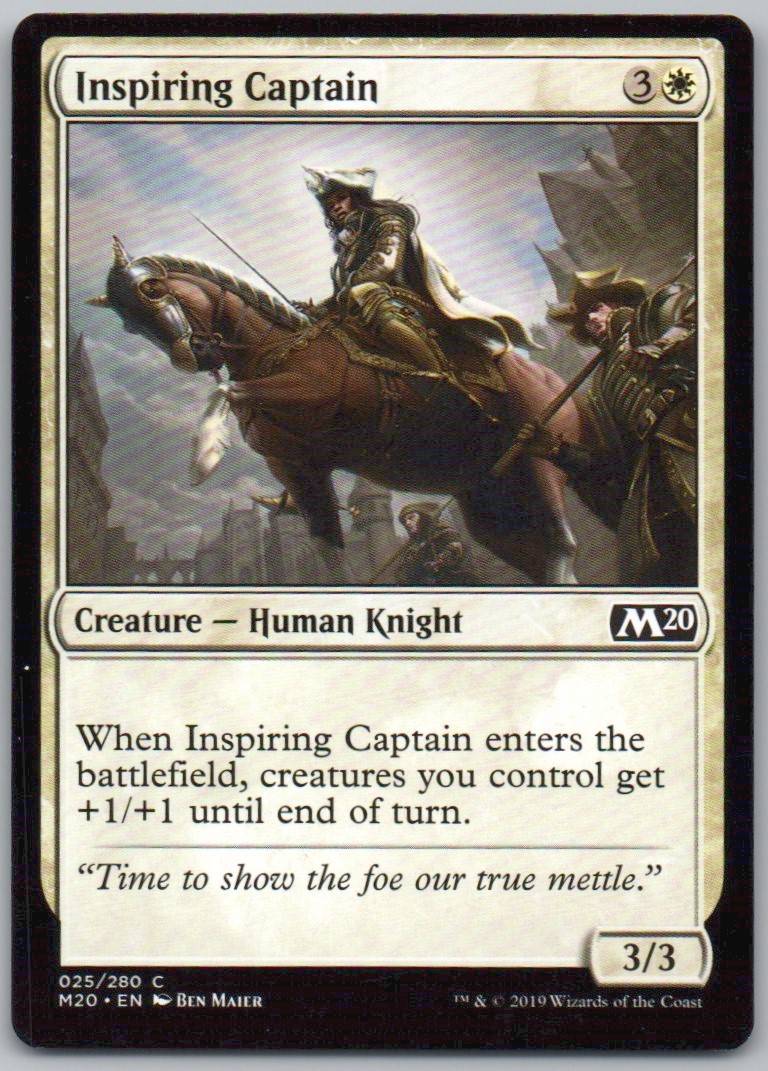 Inspiring Captain 25 Normal Creature Card - Core Set 2020