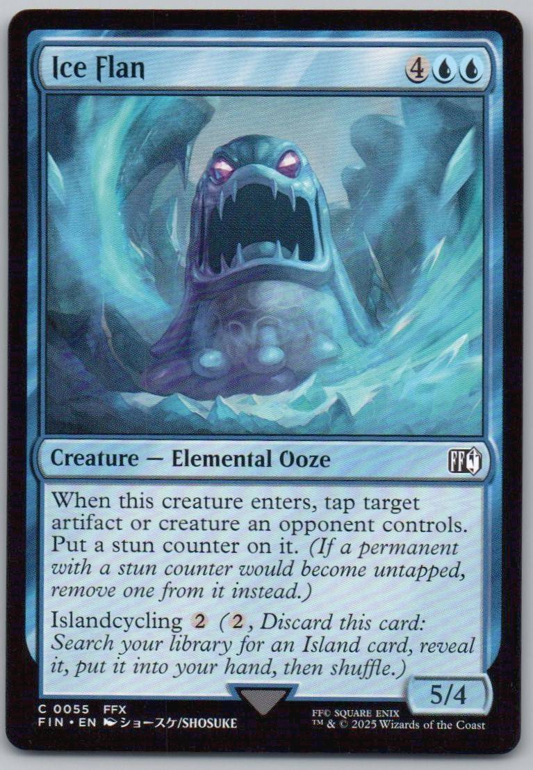Ice Flan 55 Normal Creature Card - FINAL FANTASY