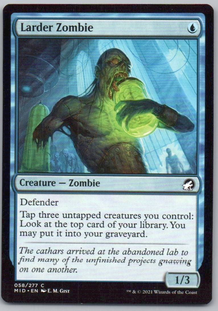 Larder Zombie 58 0 Creature Card - Innistrad: Midnight Hunt