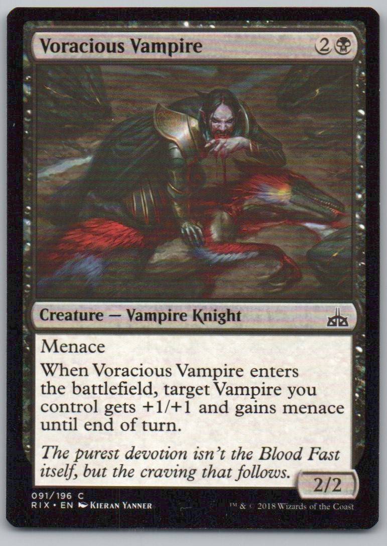 Voracious Vampire 91 Normal Creature Card - Rivals of Ixalan
