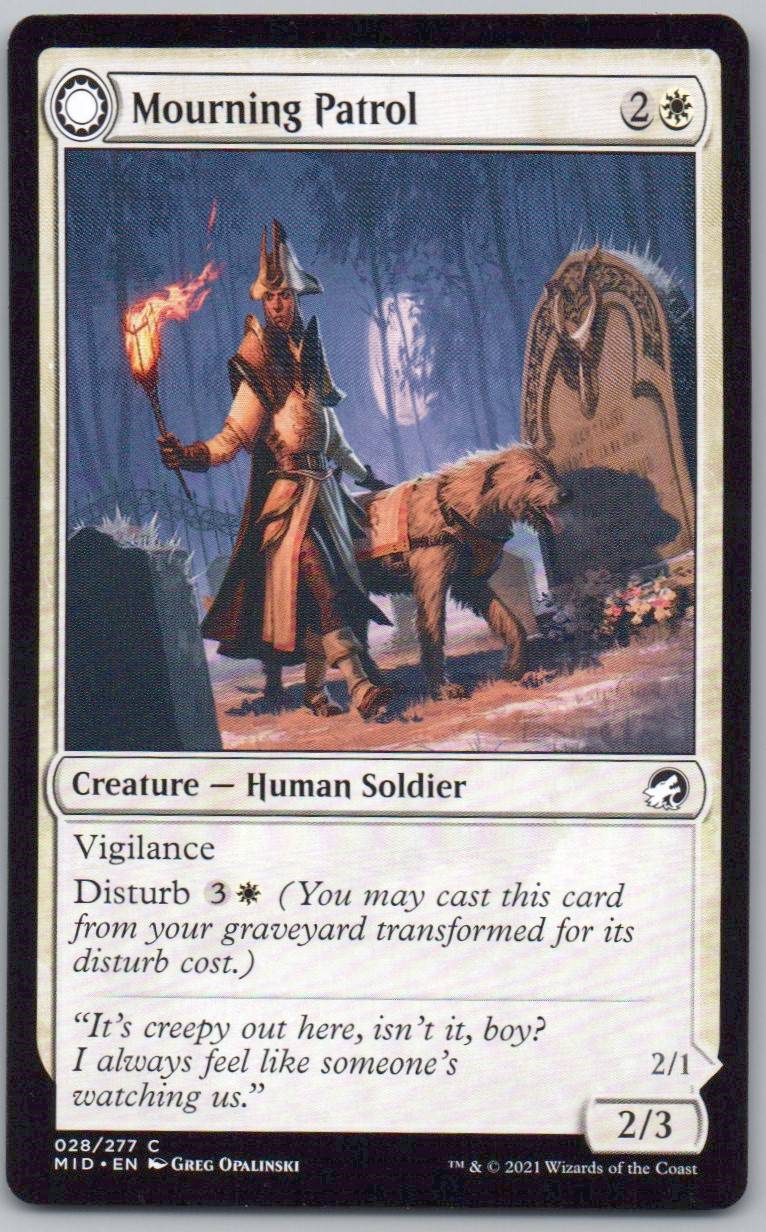 Mourning Patrol 28 0 Creature Card - Innistrad: Midnight Hunt