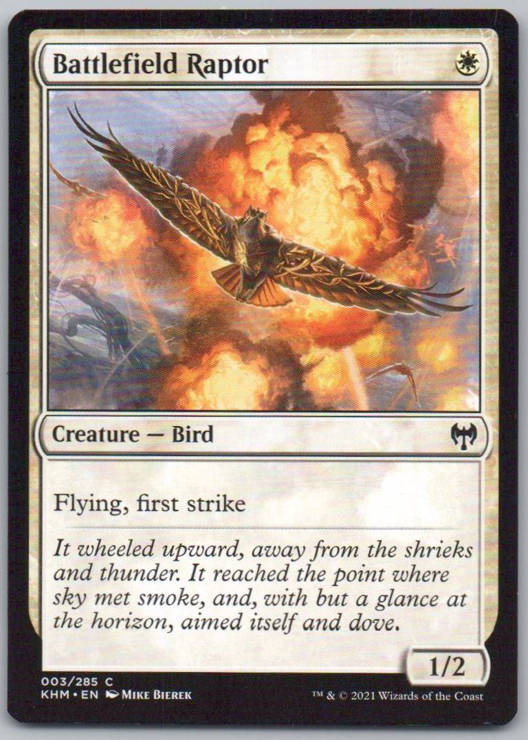 Battlefield Raptor 3 0 Creature Card - Kaldheim