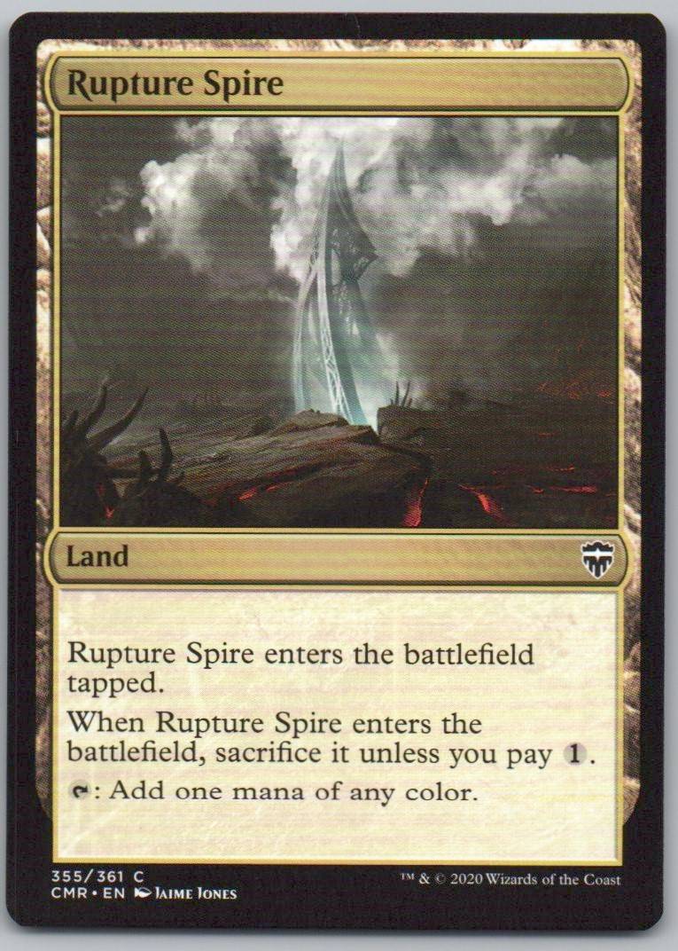 Rupture Spire (355) 355 Normal Land Card - Commander Legends