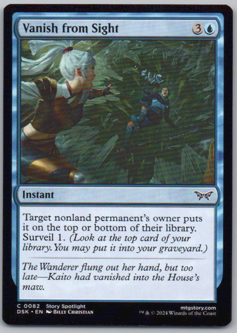 Vanish from Sight 82 Normal Instant Card - Duskmourn: House of Horror