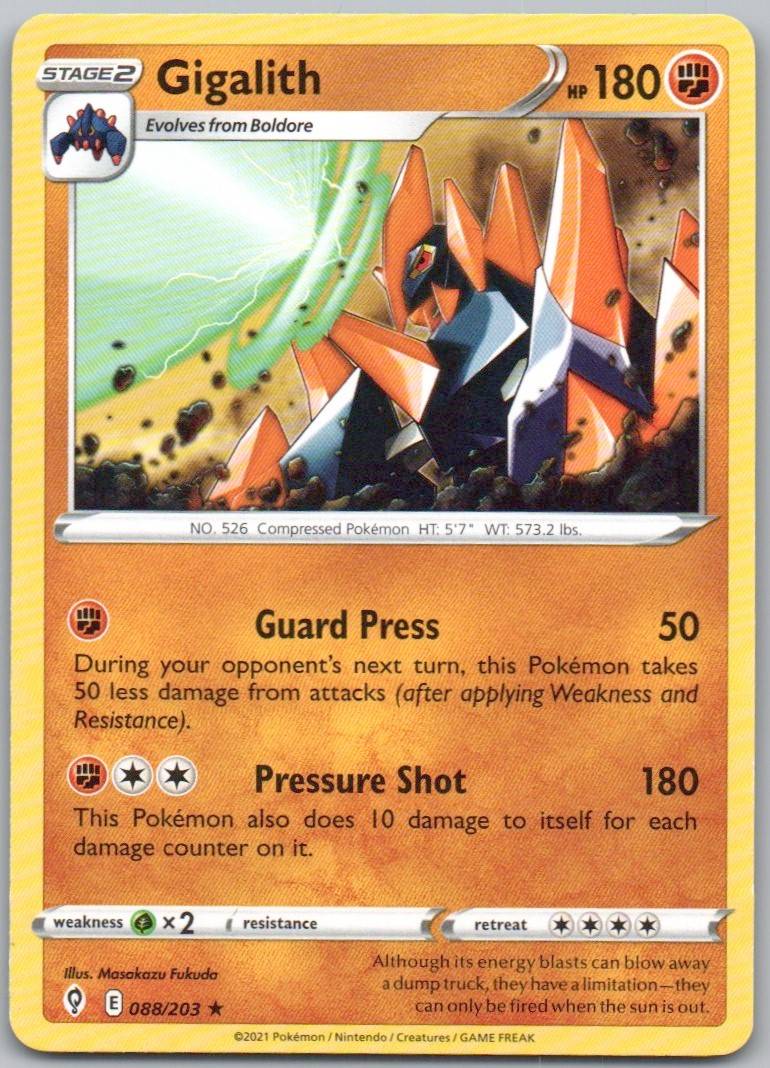 Gigalith 088 Normal Fighting Card - Evolving Skies