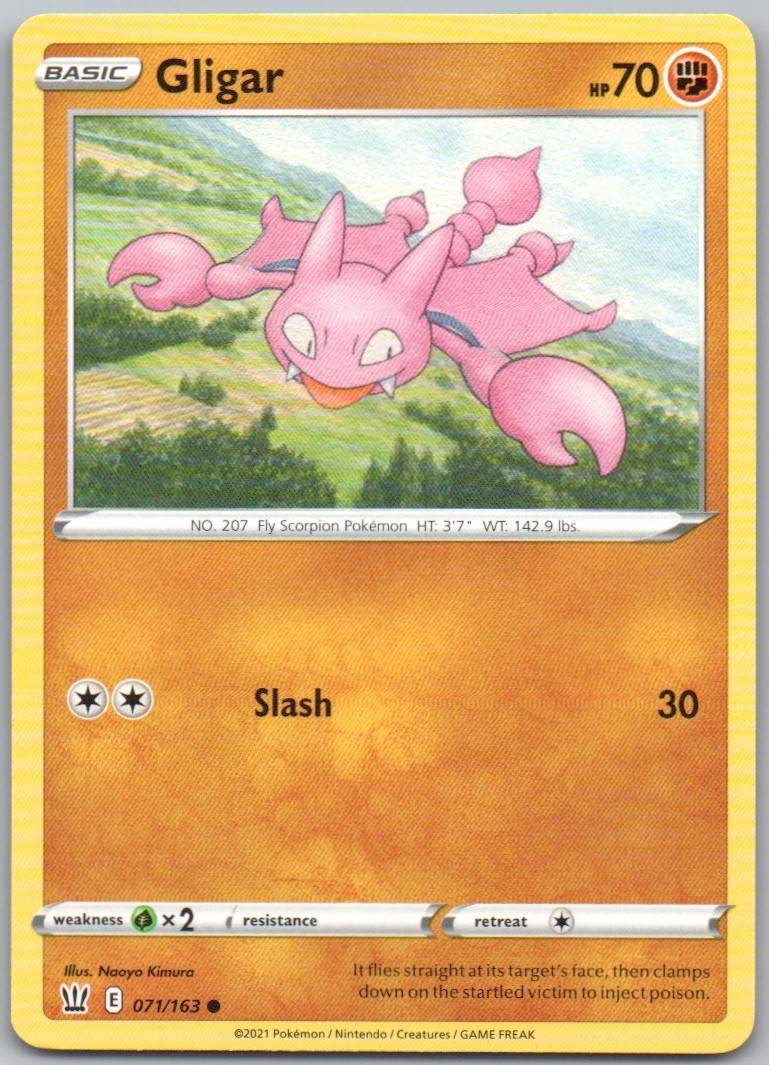 Gligar 071 Normal Fighting Card - Battle Styles
