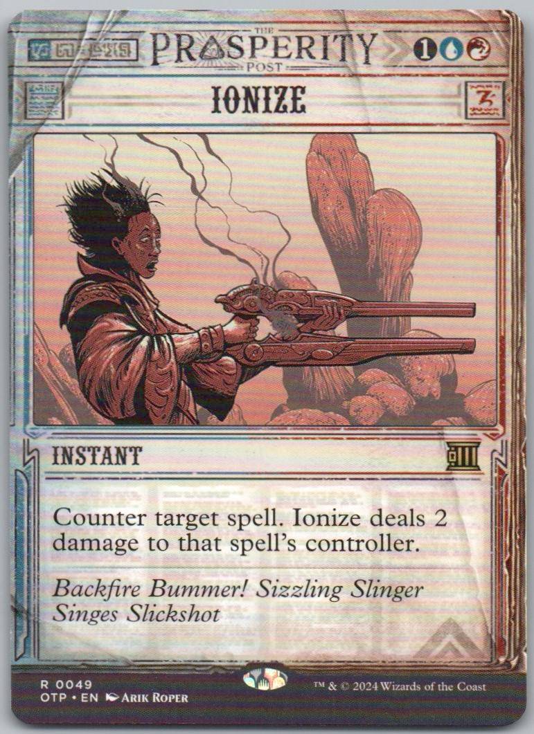 Ionize 49 Normal Instant Card - Outlaws of Thunder Junction
