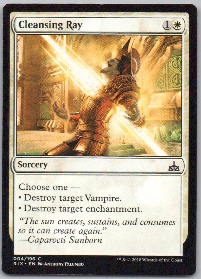 Cleansing Ray 4 Normal Sorcery Card - Rivals of Ixalan