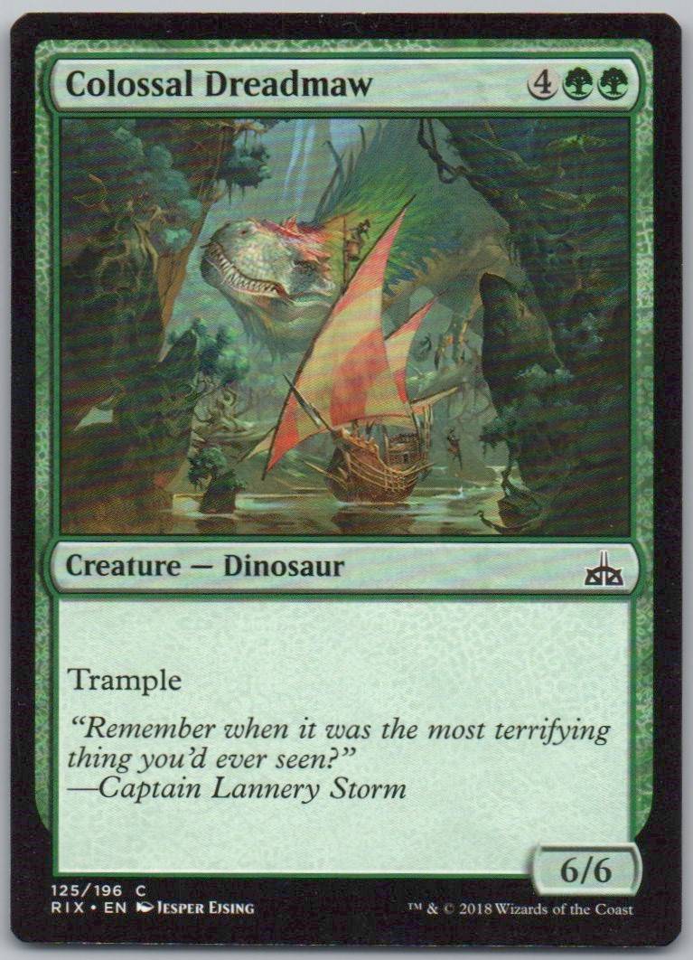 Colossal Dreadmaw 125 Normal Creature Card - Rivals of Ixalan