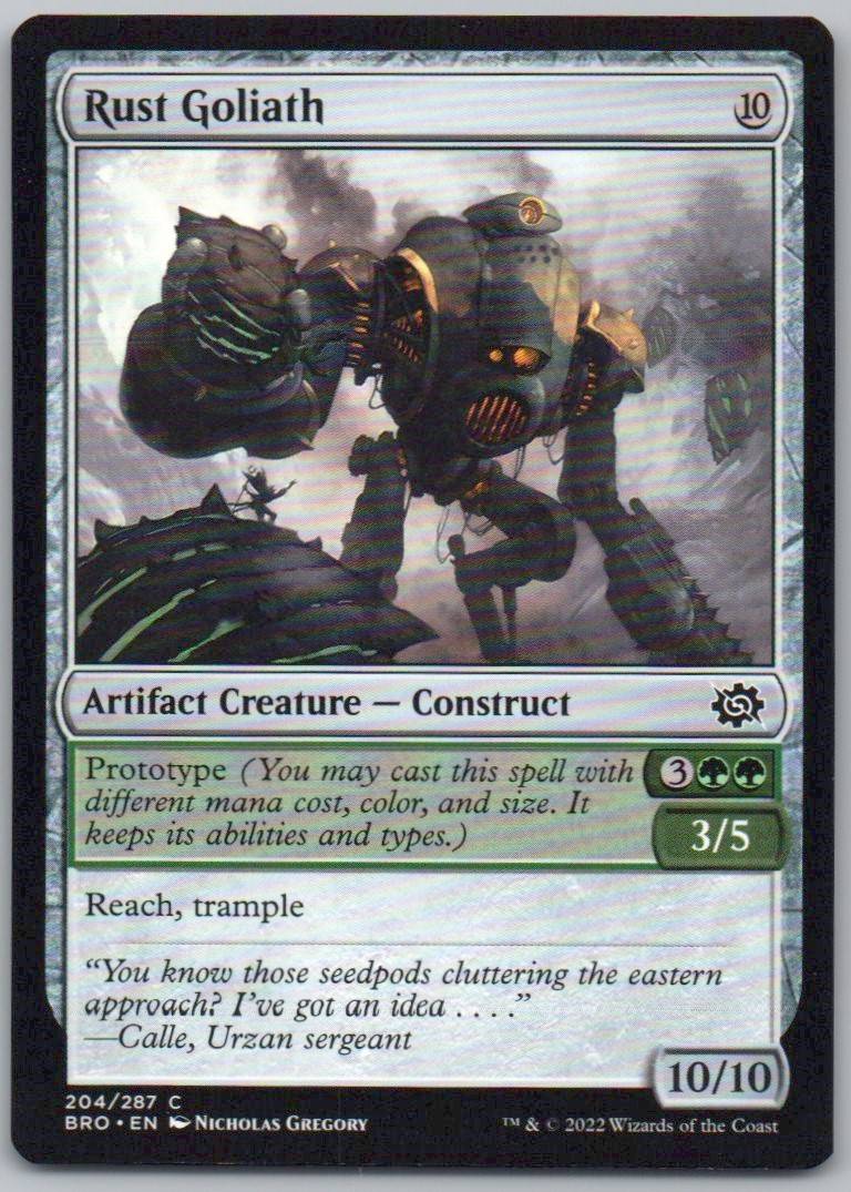 Rust Goliath 204 Normal Artifact Card - The Brothers' War
