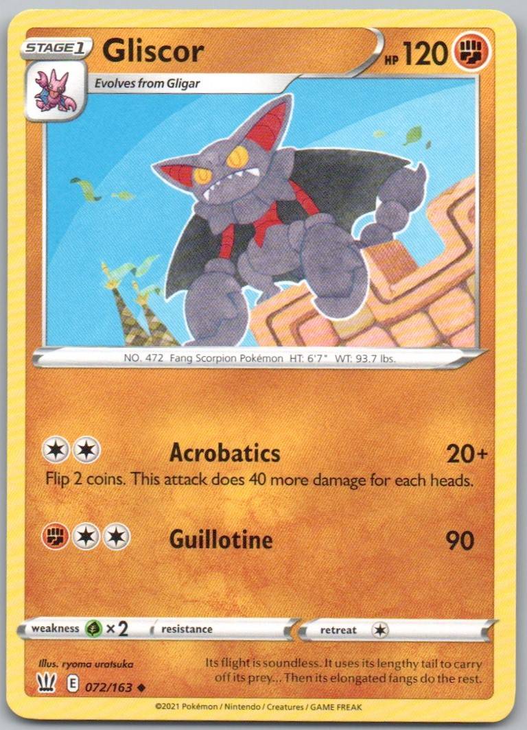Gliscor 072 Normal Fighting Card - Battle Styles