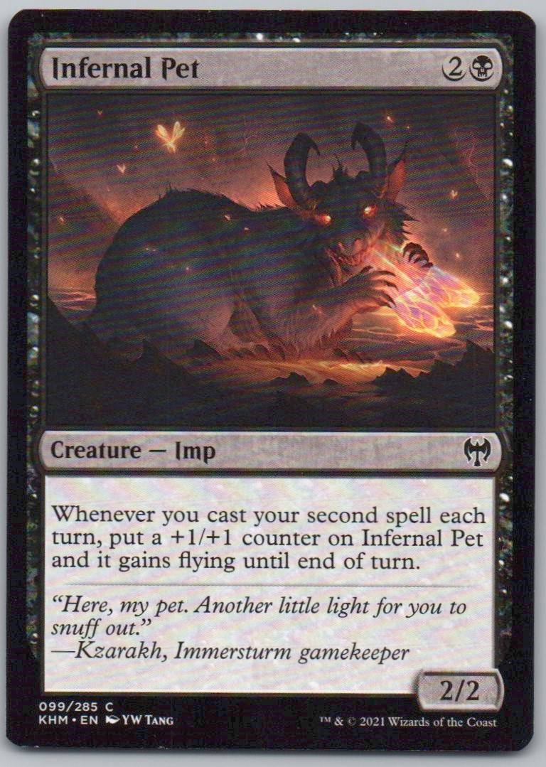 Infernal Pet 99 Normal Creature Card - Kaldheim