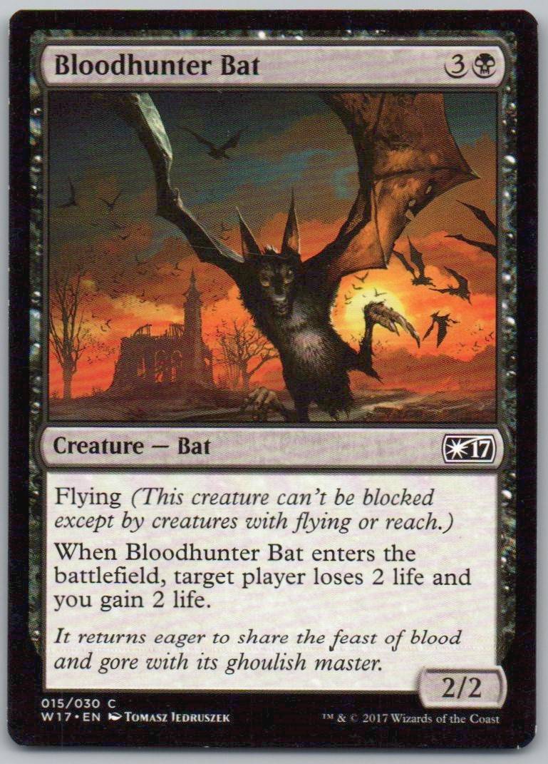 Bloodhunter Bat 15 Normal Creature Card - Welcome Deck 2017