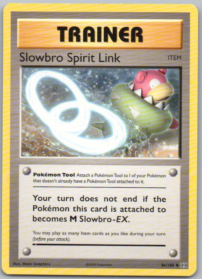 Slowbro Spirit Link 086 Normal Trainer Card - Evolutions