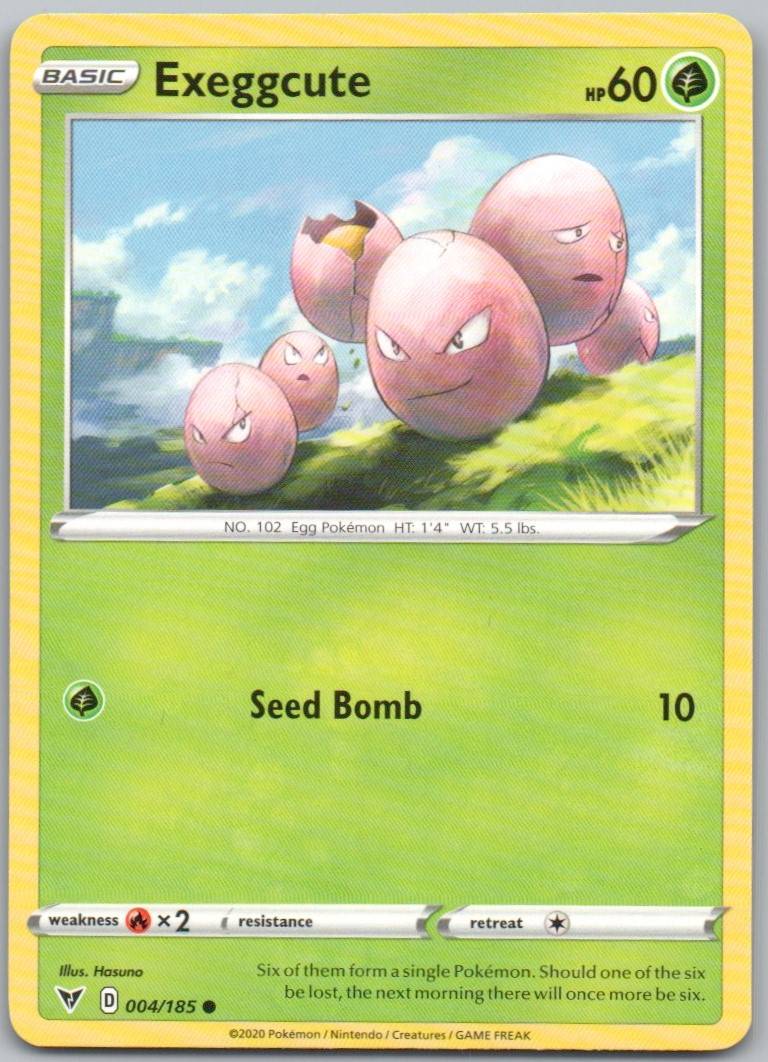 Exeggcute 004 Normal Grass Card - Vivid Voltage