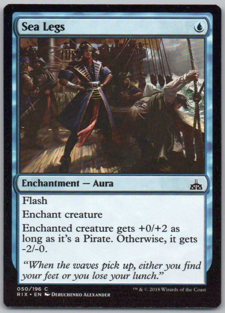 Sea Legs 50 Normal Enchantment Card - Rivals of Ixalan