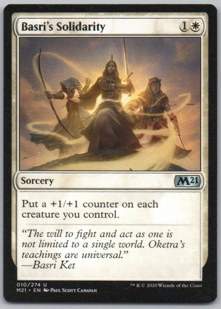 Basri's Solidarity 10 Normal Sorcery Card - Core Set 2021