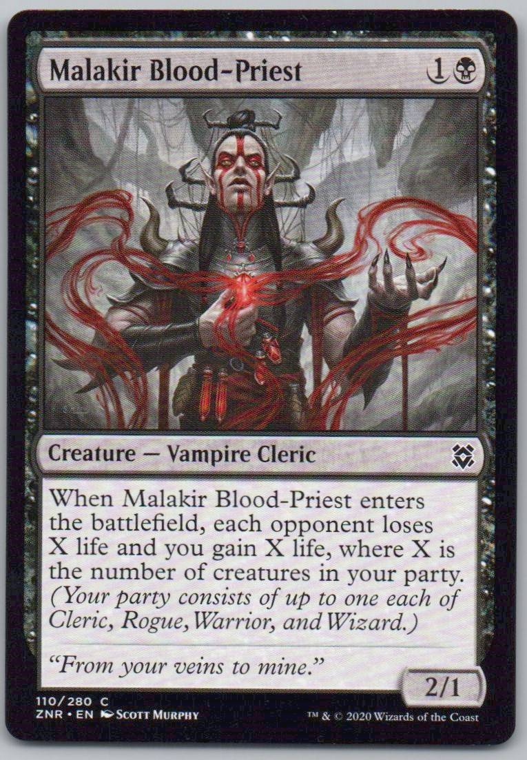 Malakir Blood-Priest 110 Normal Creature Card - Zendikar Rising