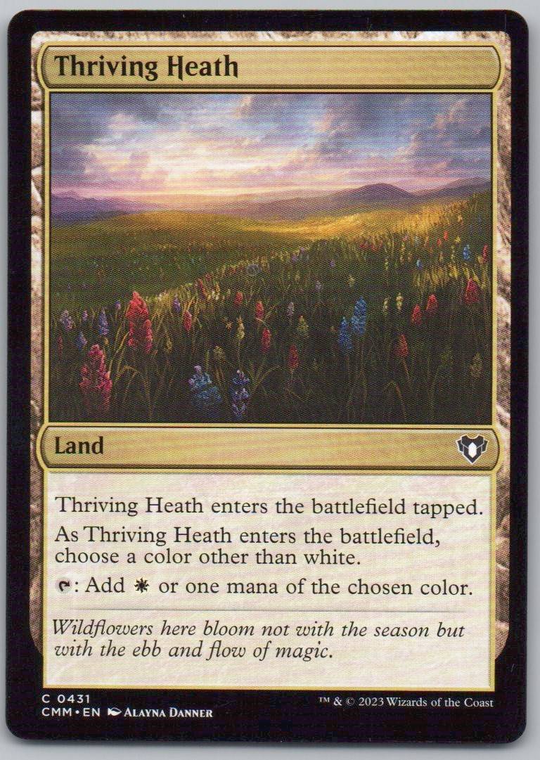 Thriving Heath 431 Normal Land Card - Commander Masters