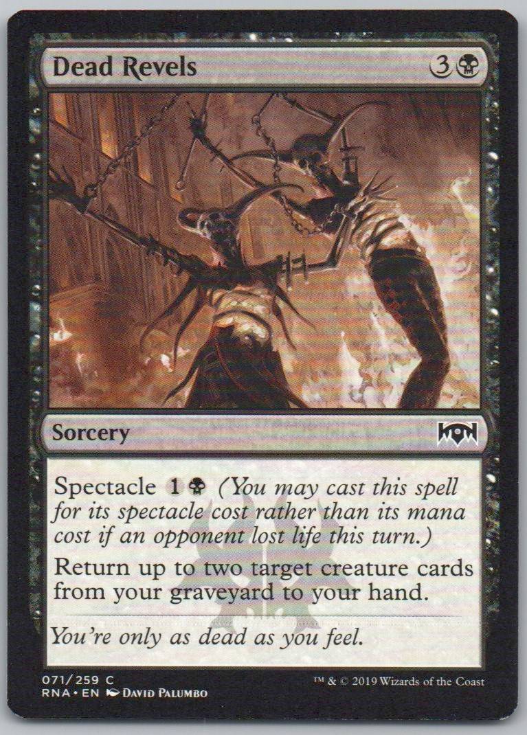 Dead Revels 71 Normal Sorcery Card - Ravnica Allegiance
