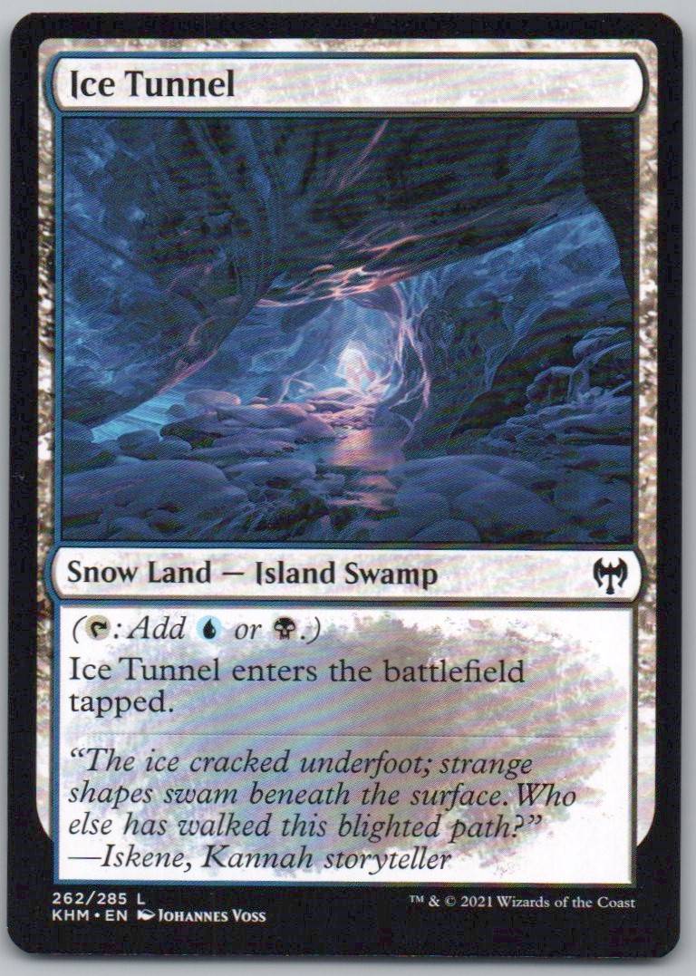 Ice Tunnel 262 0 Land Card - Kaldheim