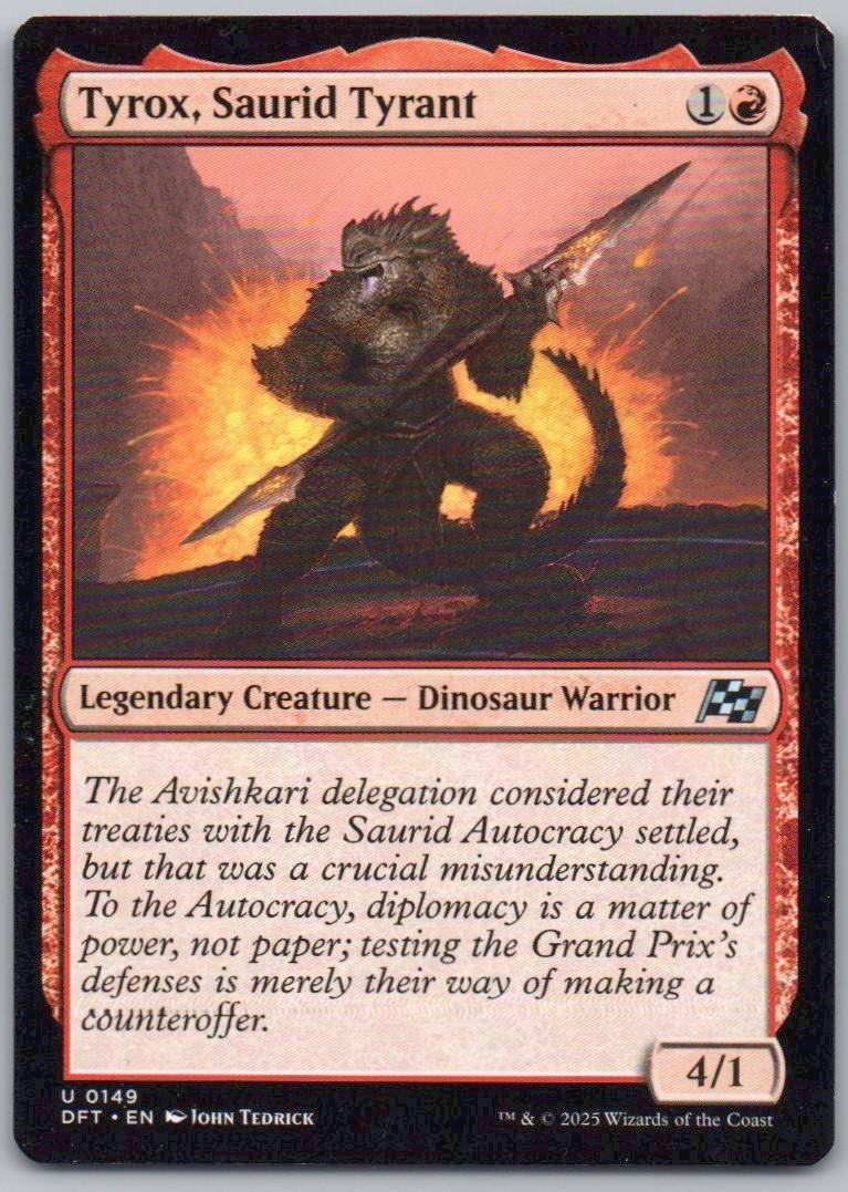 Tyrox, Saurid Tyrant 149 Normal Legendary Card - Aetherdrift