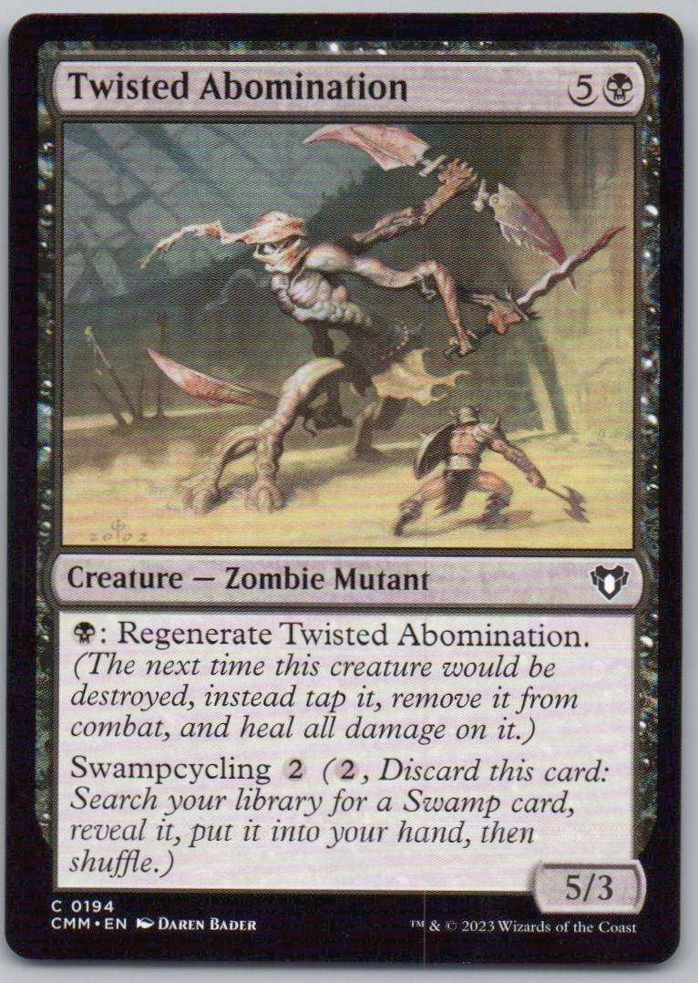 Twisted Abomination 194 Normal Creature Card - Commander Masters