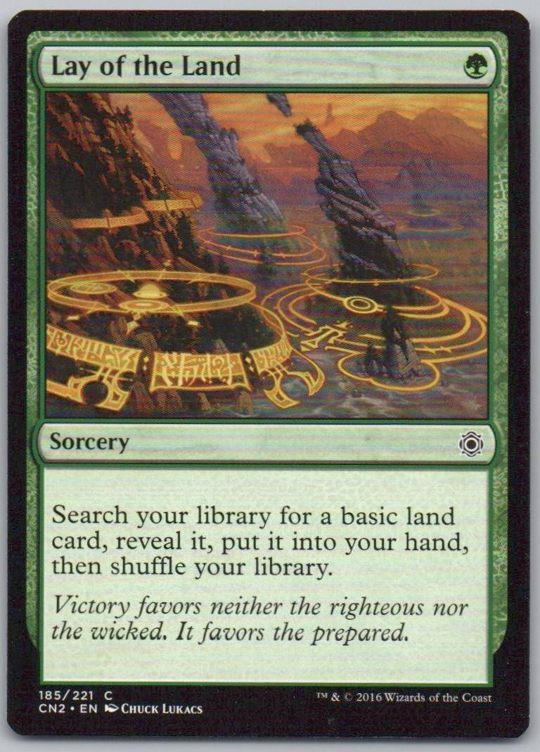 Lay of the Land 185 Normal Sorcery Card - Conspiracy: Take the Crown