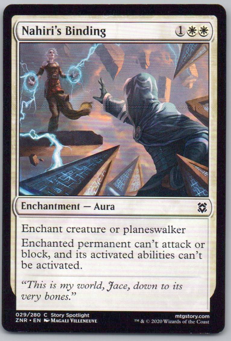 Nahiri's Binding 29 Normal Enchantment Card - Zendikar Rising
