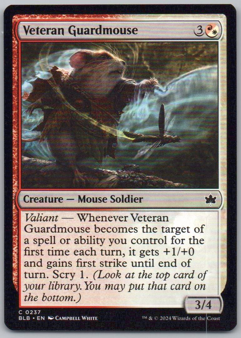 Veteran Guardmouse 237 Normal Creature Card - Bloomburrow