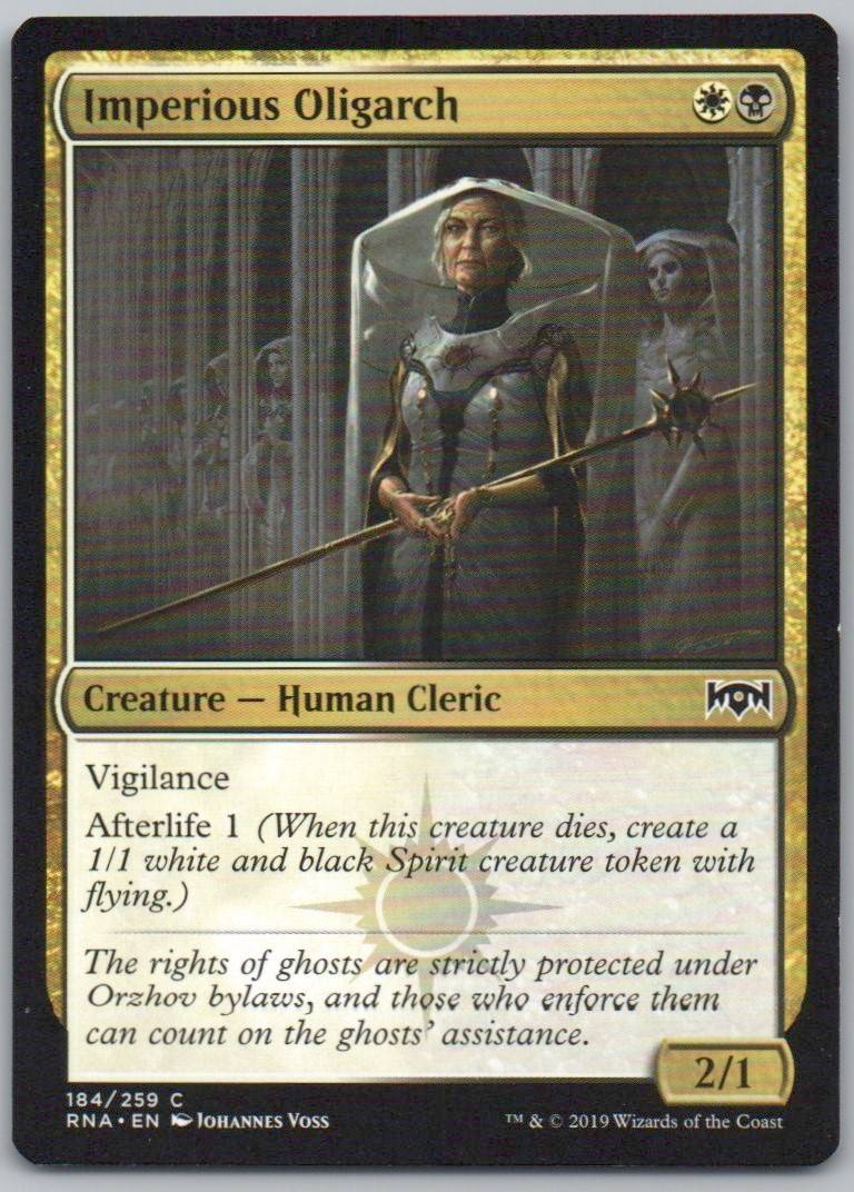 Imperious Oligarch 184 Normal Creature Card - Ravnica Allegiance