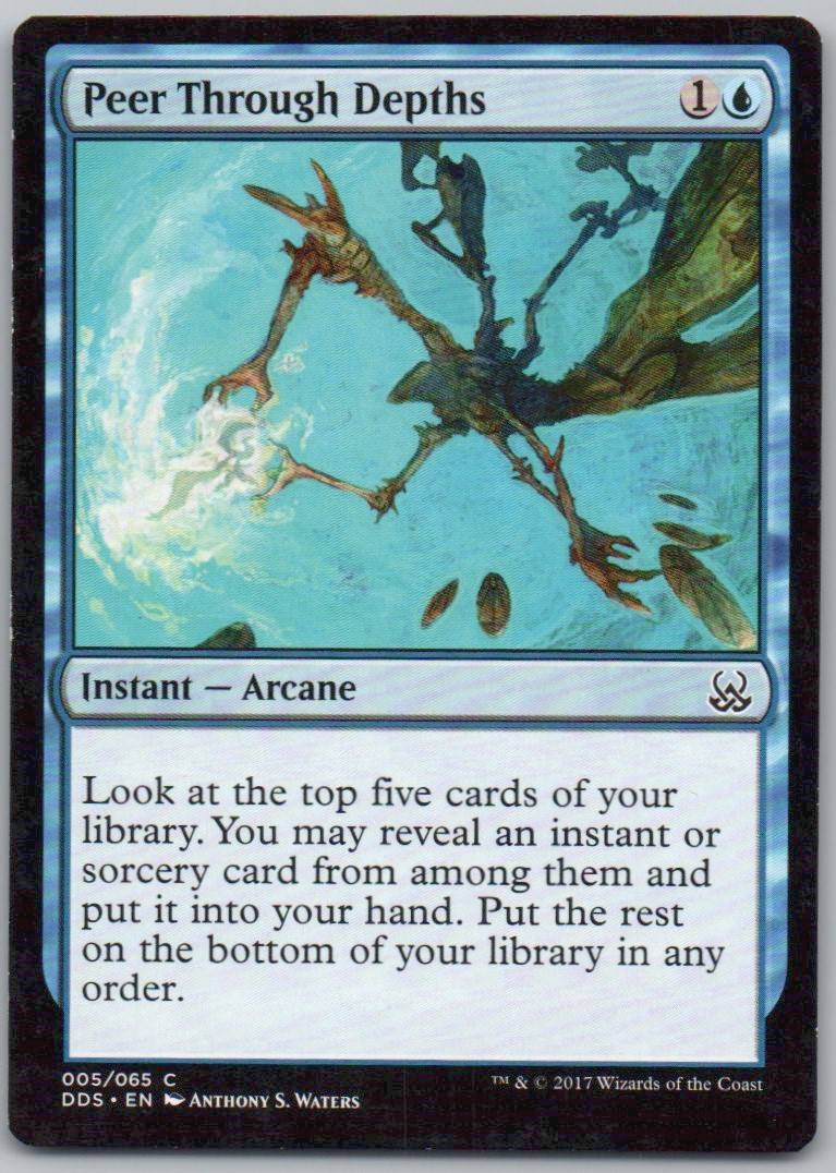 Peer Through Depths 5 Normal Instant Card - Duel Decks: Mind vs. Might