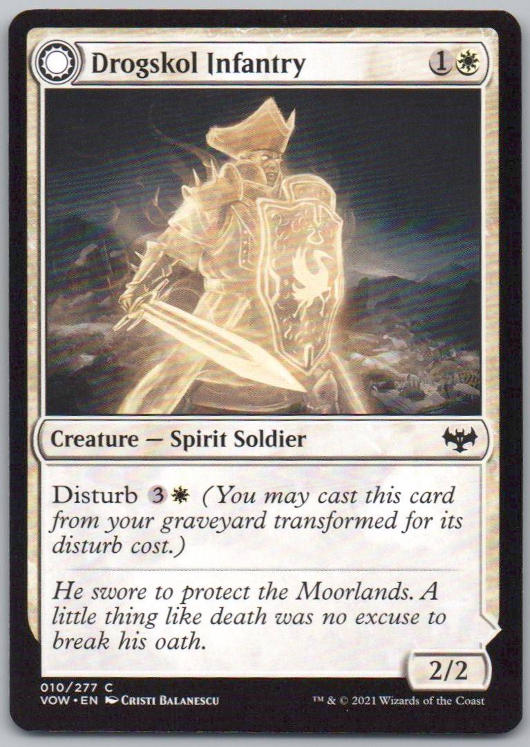 Drogskol Infantry 10 Normal Enchantment Card - Innistrad: Crimson Vow