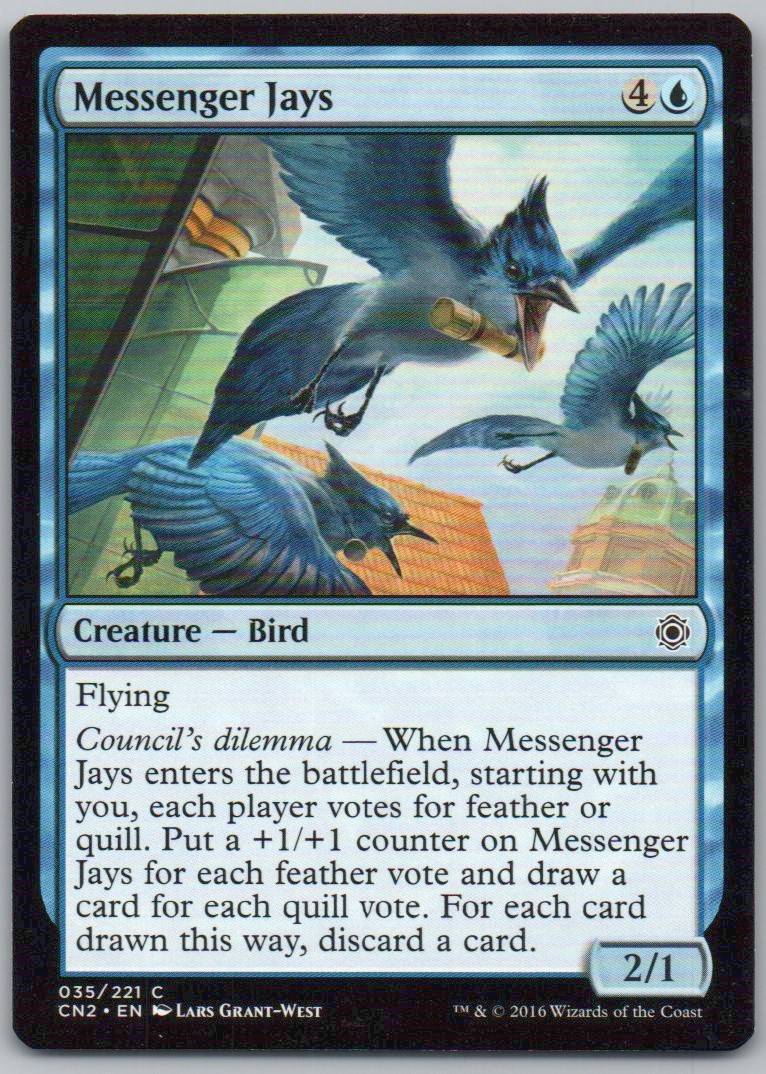 Messenger Jays 35 Normal Creature Card - Conspiracy: Take the Crown