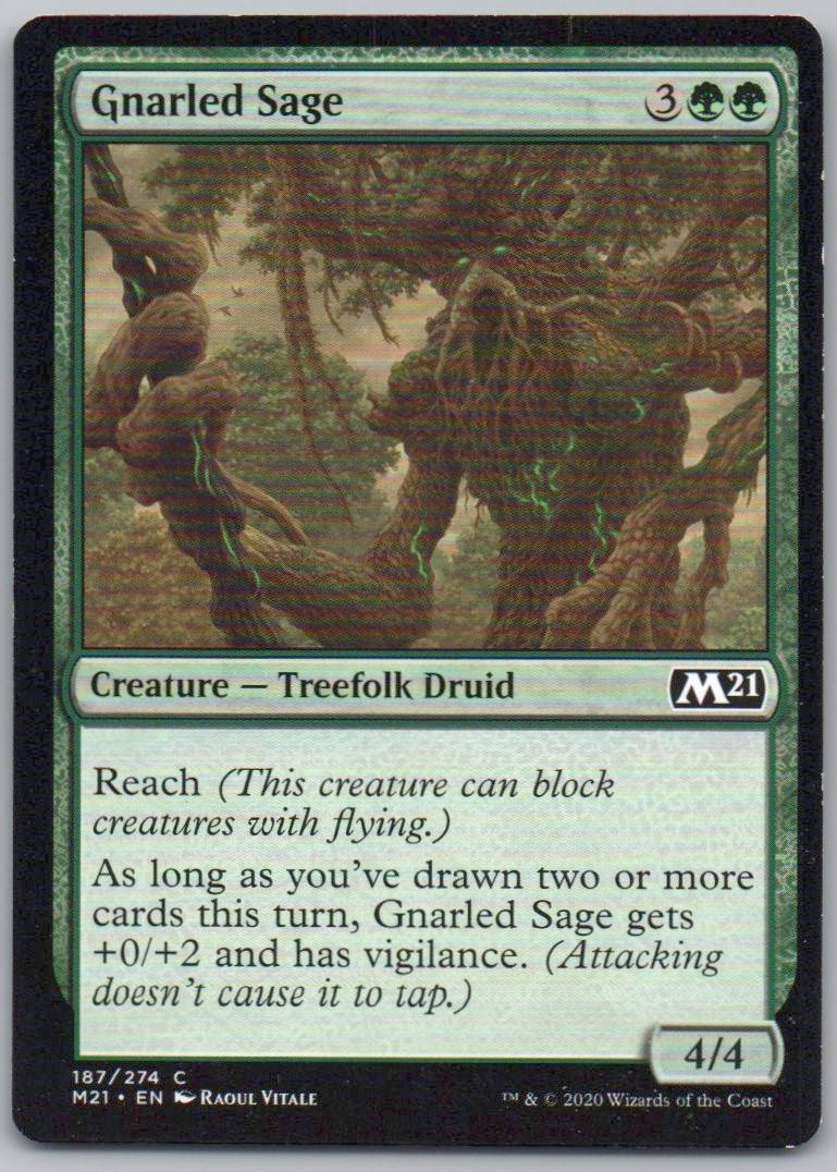 Gnarled Sage 187 Normal Creature Card - Core Set 2021