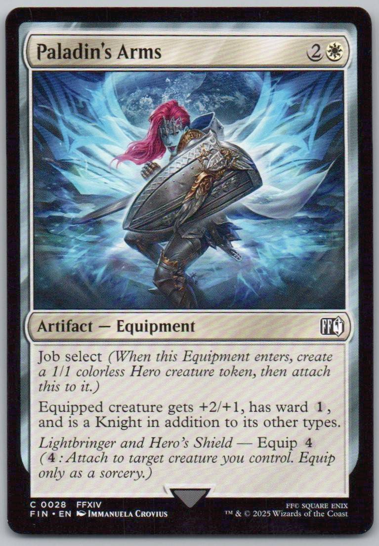 Paladin's Arms 28 Normal Artifact Card - FINAL FANTASY