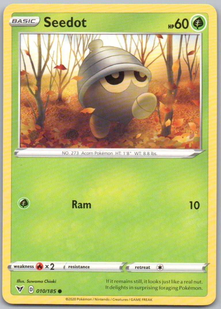 Seedot 010 Normal Grass Card - Vivid Voltage