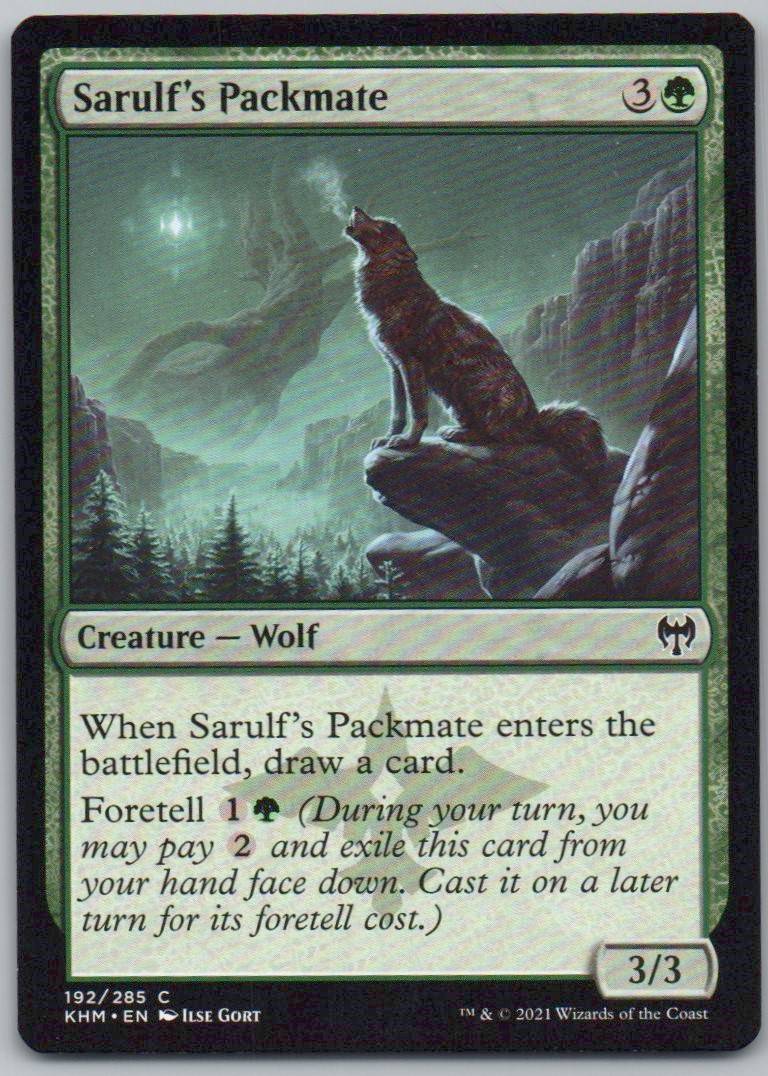 Sarulf's Packmate 192 0 Creature Card - Kaldheim