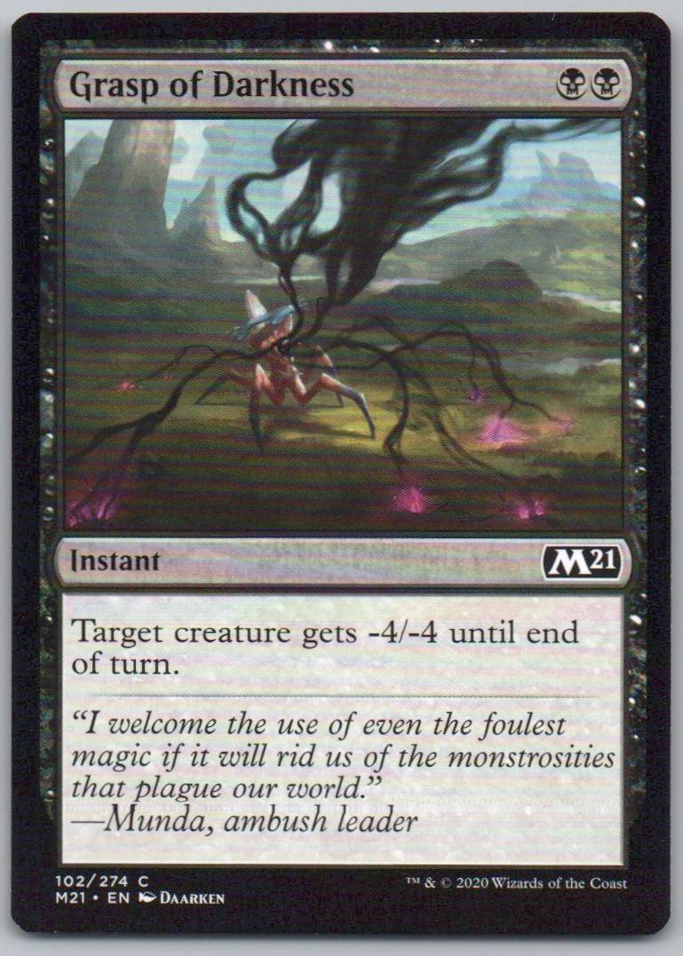 Grasp of Darkness 102 Normal Instant Card - Core Set 2021