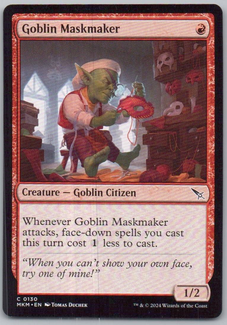 Goblin Maskmaker 130 0 Creature Card - Murders at Karlov Manor