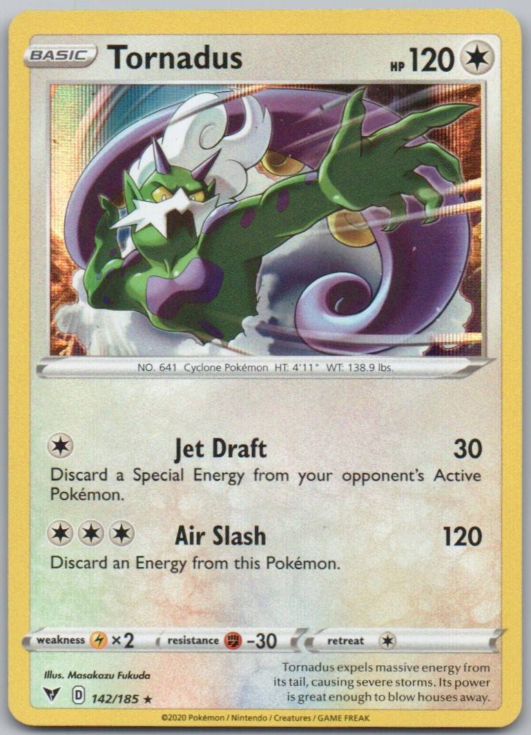 Tornadus 142 Holo Colorless Card - Vivid Voltage