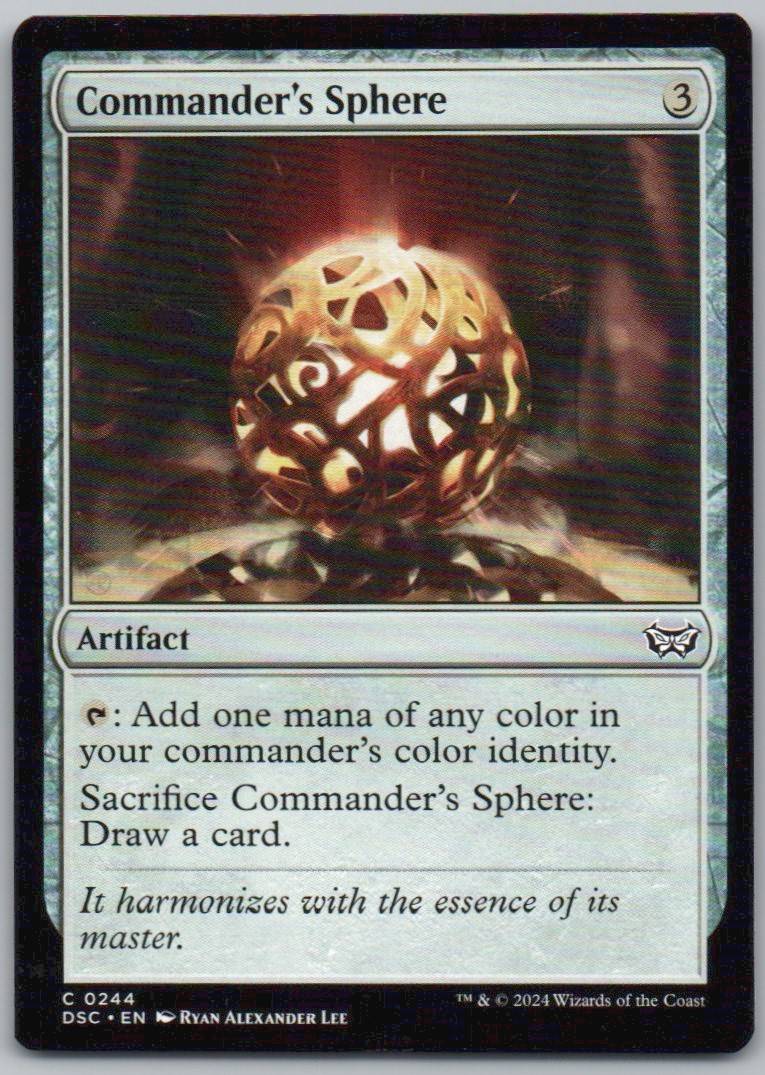 Commander's Sphere 244 Normal Artifact Card - Commander: Duskmourn: House of Horror