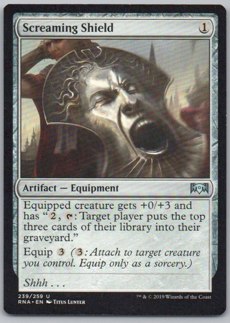 Screaming Shield 239 Normal Artifact Card - Ravnica Allegiance