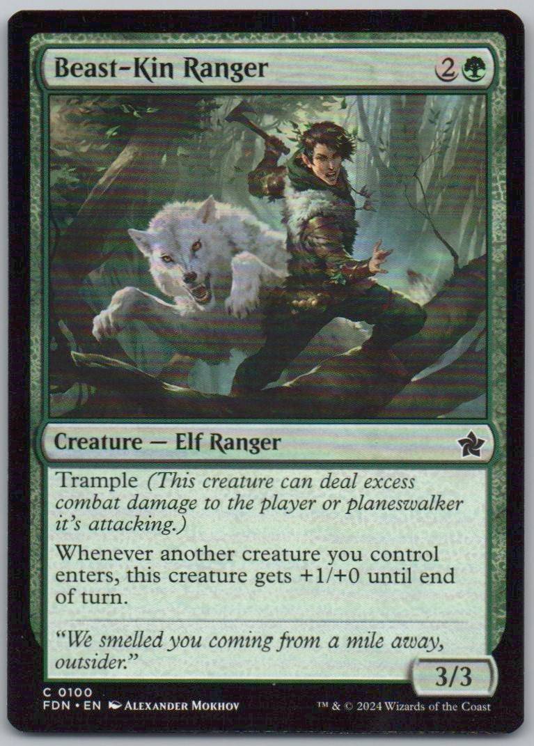 Beast-Kin Ranger 100 Normal Creature Card - Foundations