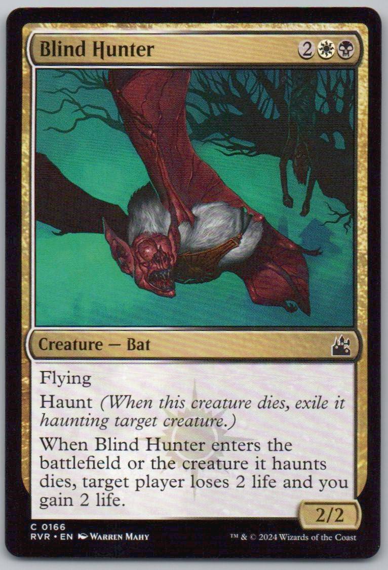 Blind Hunter 166 Normal Creature Card - Ravnica Remastered