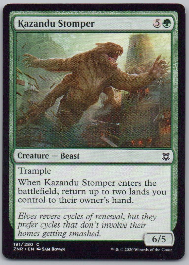 Kazandu Stomper 191 Normal Creature Card - Zendikar Rising
