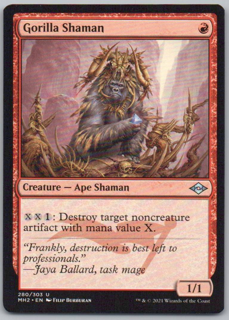 Gorilla Shaman 280 Normal Creature Card - Modern Horizons 2